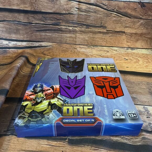 Transformers One Decal Set Of 4 Culturefly Stickers  Hasbro  Logo Emblems 4.25” - Picture 5 of 6